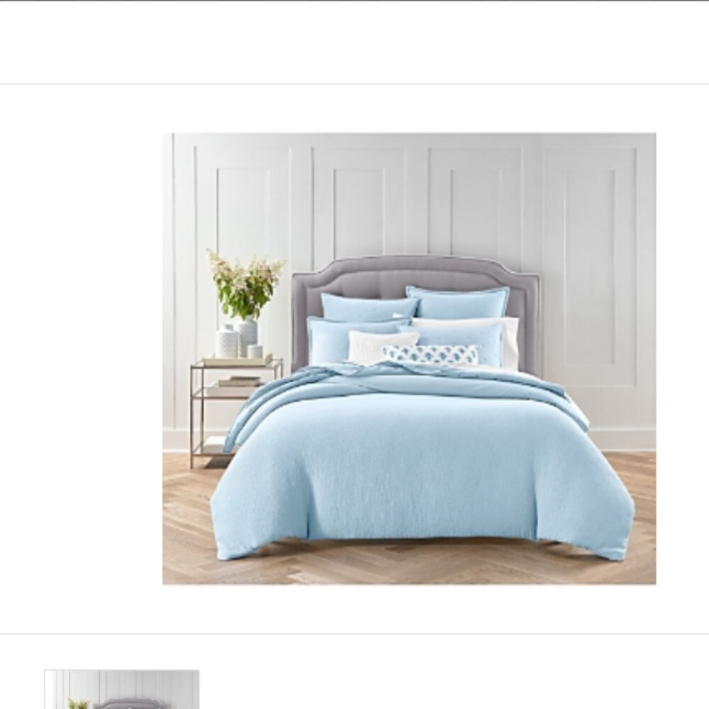 Sky Textured Matelasse Duvet Cover Set, King - 100% Exclusive